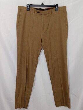 Paisley & Gray Slim Fit Downing Dress Pants 36x30 Tan Twill Camo Waistband
